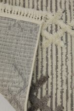 Step 2205 Gri - Dokulu Etnik Desenli Gri Halı - Görsel 5