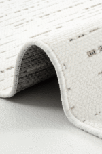 Terrace 8201 Beyaz - Dingin Atmosfer Yaratan İnce Çizgili Halı - Görsel 3