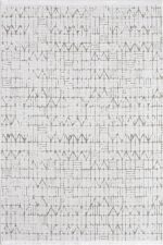 Terrace 8204 Beyaz - Beyaz Modern Stil Desenli Halı Önerisi