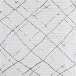 Terrace 8207 Beyaz - Minimalist Beyaz Zeminli İnce Desenli Halı