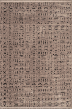 Terrace 8211 Kahverengi - Bohem Desenli Kahverengi Halı Modeli