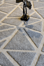 Togo 7501 Gri - Göz Alıcı Modern Desenli Gri Halı - Görsel 3