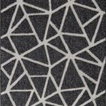 Togo 7504 Antrasit - Modern Çizgisel Desenli Antrasit Salon Halısı