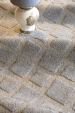 Togo 7505 Gri - Örgü Görünümlü Elmas Dokulu Gri Halı - Görsel 5