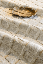 Togo 7506 Bej - Zamansız Şıklıkta Geometrik Bej Halı - Görsel 4