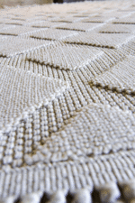 Togo 7507 Bej - Klasik ve Moderni Buluşturan Beyaz Elmas Dokulu Halı - Görsel 5