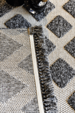 Togo 7508 Antrasit - Koyu Renkli Elmas Desenli Salon Halısı - Görsel 4