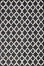 Togo 7508 Antrasit - Koyu Renkli Elmas Desenli Salon Halısı