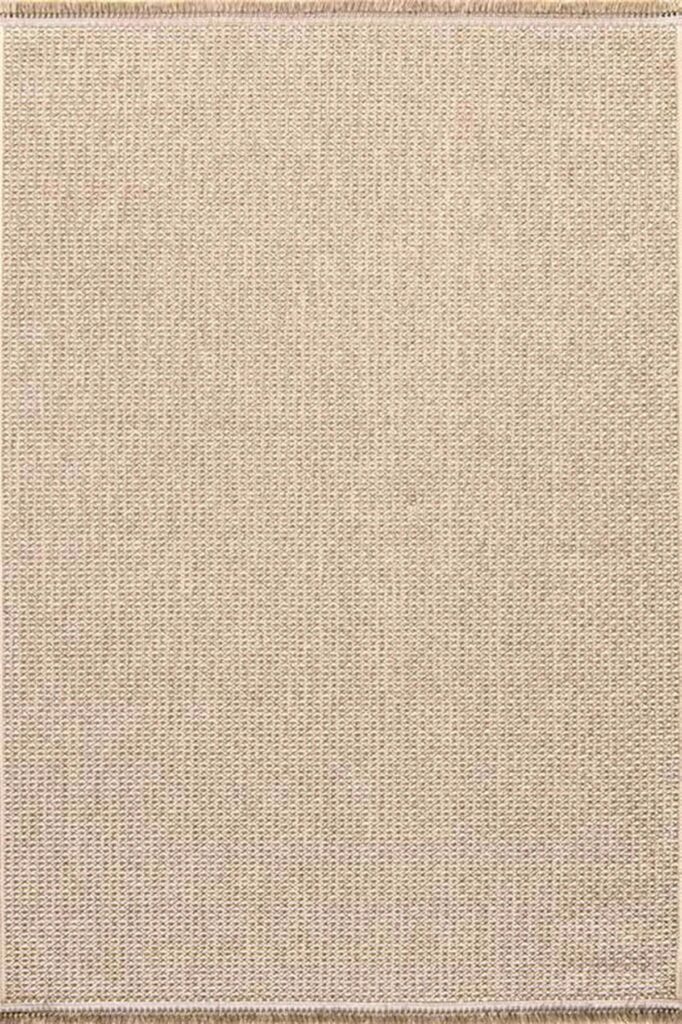 Vega 1452 Vizon - Sade & Şık Vizon Renkli Yuvarlak Halı - Binbirdesen Hali