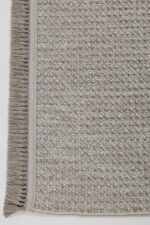 Vega 1453 Gri - Giriş Alanları İçin Kaymaz Tabanlı Yuvarlak Gri Halı - Görsel 4