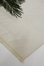 Vega 1454 Krem - Modern Daire Desenle Krem Halı Estetiği - Görsel 8