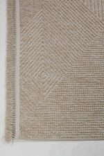 Vega 1455 Vizon - Oturma Odaları İçin Şık Vizon Halı - Görsel 4