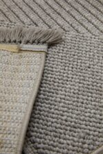 Vega 1456 Gri - Gri Yuvarlak Halı ile Modern Antre Dekoru - Görsel 5