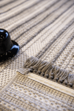 Vega 1457 Gri - Yuvarlak Gri Halı modern girişler için şık seçenek - Görsel 2