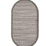 Vega 1457 Gri Oval - Yuvarlak Gri Halı modern girişler için şık seçenek