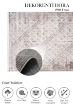 Dora 1910 Vizon - Modern Ev Dekorasyonu İçin Klasik Tarz Halı - Görsel 2