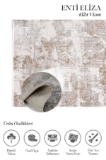 Eliza 4324 Vizon - Orta Havlı Oturma Odası Halısı - Görsel 2