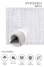 Eliza 4326 Gri - Salonunuzu Gri Tonuyla Canlandıran Halı - Görsel 2