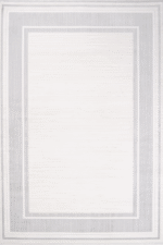 Aren 3302 Gri - Modern Gri Salon Halısı Çizgili Tasarım