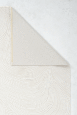 Aren 3303 Beyaz - Spiral Doku ve Beyazın Zarafetiyle Halı Tasarımı - Görsel 4