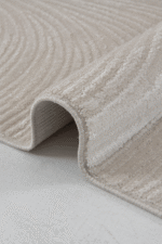 Aren 3304 Bej - Sade ve Şık Dalgalı Bej Salon Halısı - Görsel 3