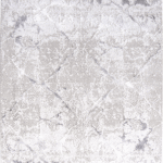 Eliza 4327 Gri - Pamuk Tabanlı, Kolay Temizlenen Gri Halı