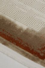 Lizbon 4513 Taba - Modern Eskitme Desenli Salon Halısı - Görsel 5