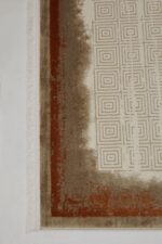 Lizbon 4513 Taba - Modern Eskitme Desenli Salon Halısı - Görsel 2