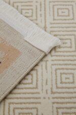 Lizbon 4513 Taba - Modern Eskitme Desenli Salon Halısı - Görsel 3