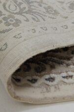 Miras 6803 Gri - Gösterişli Gri Kahve Salon Halısı Vintage Esintili - Görsel 5