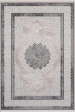 Miras 6808 Gri - Kolay Temizlenir, Soft Dokulu Makine Halı