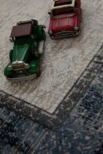 Miras 6809 Gri Mavi - Yumuşak Dokulu Yatak Odası Halısı - Görsel 7