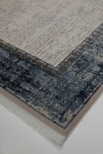 Miras 6809 Gri Mavi - Yumuşak Dokulu Yatak Odası Halısı - Görsel 6