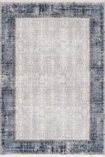 Miras 6809 Gri Mavi - Yumuşak Dokulu Yatak Odası Halısı