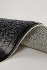 Miras 6816 Gri Mavi - Yumuşak Dokulu Konforlu Salon Halısı - Görsel 5