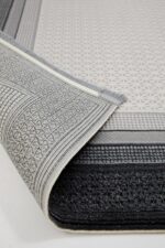 Miras 6816 Gri Mavi - Yumuşak Dokulu Konforlu Salon Halısı - Görsel 4