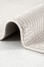 Thema 9413 Beyaz - Modern Tarzda Zarif Beyaz Salon Halısı - Görsel 3