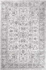 Etro 2705 Gri - Detaylı Desenli Gri Retro Halı Modeli