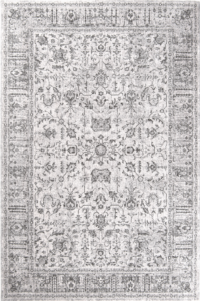Etro 2705 Gri - Detaylı Desenli Gri Retro Halı Modeli - Binbirdesen Hali