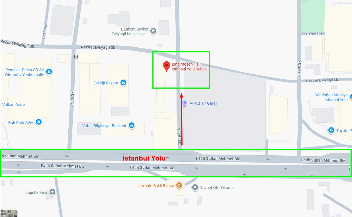 Ankara İstanbul Yolu Halı Mağazası