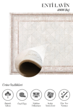 Lavin 4808 Bej - Sıcak ve Konforlu Salon Halısı - Görsel 2