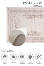 Lizbon 4503 Vizon - Yumuşak Dokulu Yatak Odası Halısı - Görsel 2