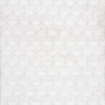 Norm 6211 Beyaz - Üç Boyutlu Efektli Beyaz Geometrik Halı