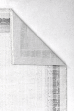 Norm 6222 Gri - Gri Tonlarda Çerçeve Desenli Klasik Halı - Görsel 3