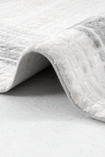 Norm 6222 Gri - Gri Tonlarda Çerçeve Desenli Klasik Halı - Görsel 2