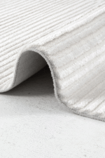 Norm 6223 Beyaz - Beyaz Zemin Üzerinde Dokulu Geometrik Halı - Görsel 3