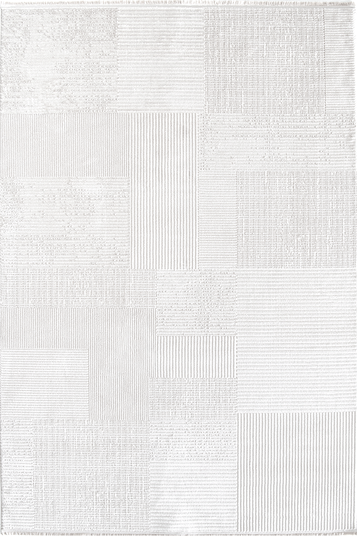 Norm 6223 Beyaz - Beyaz Zemin Üzerinde Dokulu Geometrik Halı - Binbirdesen Halı Norm 6223 Beyaz - Beyaz Zemin Üzerinde Dokulu Geometrik Halı - Görsel 1