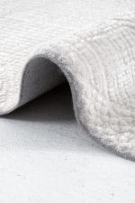 Norm 6225 Beyaz - Ferah ve Aydınlık Etki Yaratan Düz Halı - Görsel 2