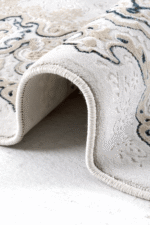 Arya 2601 Mavi - Gösterişli Kenarlıklı Mavi Detaylı Halı - Görsel 2