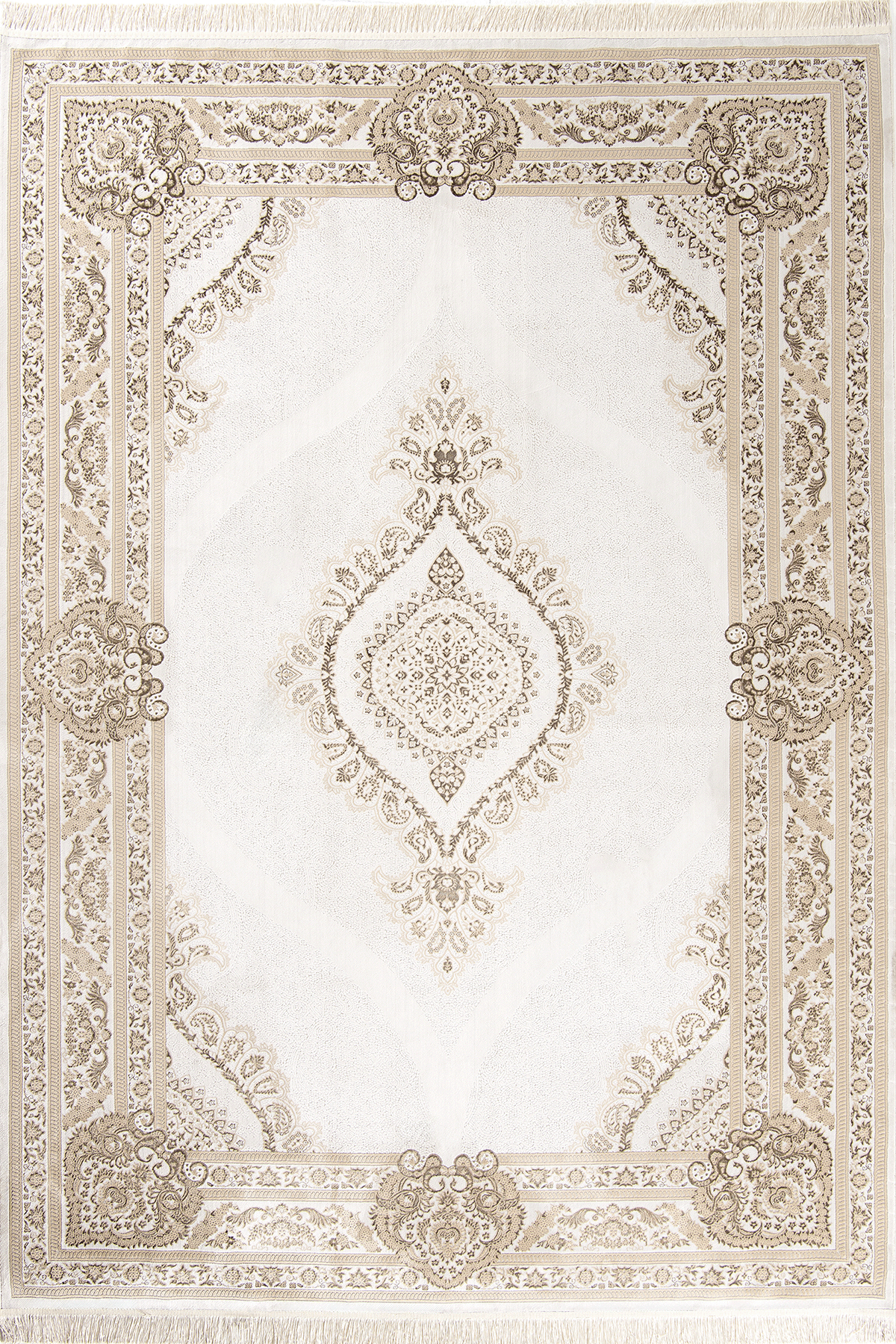 Arya 2603 Bej - Gösterişli Motiflerle Bej Renk Salon Halısı - Binbirdesen Halı Arya 2603 Bej - Gösterişli Motiflerle Bej Renk Salon Halısı - Görsel 1